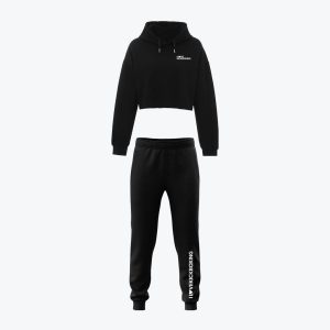Ladies Jogger Set - Faster Stronger Harder - Black