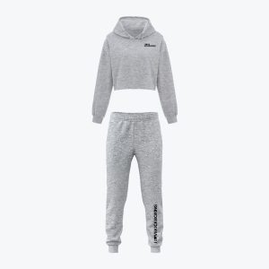Ladies Jogger Set - Faster Stronger Harder - Heather Grey