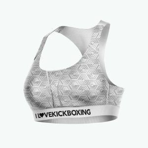 Sports Bra - Hexaverse White