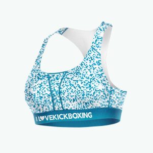 Sports Bra - Pixel Blue