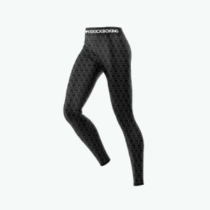 High Waisted Leggings - Geo Black