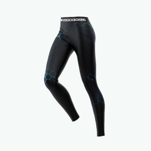 High Waisted Leggings - Hexaverse Black