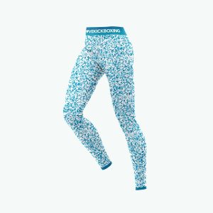 High Waisted Leggings - Pixel Blue