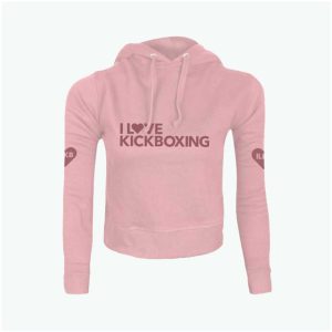 Cropped Hoodie (With Hem) Light Blush Pink