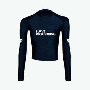 Full Sleeve Crop Top - Textured Navy