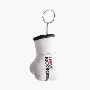 Keychain - Carbon Punch - Matte White (Text Logo)