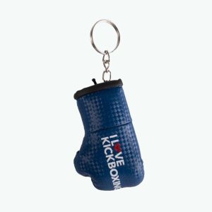 Keychain - Carbon Punch - Matte Blue (Text Logo)