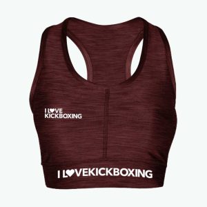 Sports Bra - Textured Burgundy
