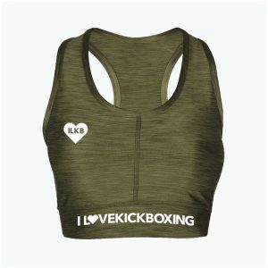 Sports Bra - Textured Olive