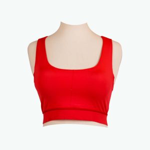Cross Back Bra- Red