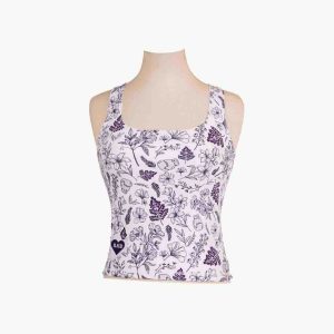 Square Neck Tank- Floral